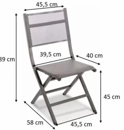 Klappstuhl Picton, Aluminium