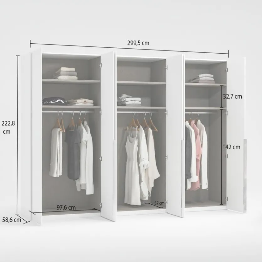 Kleiderschrank Ambra 300 x 223 cm
