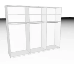 Kleiderschrank Basic 100 x 244 cm