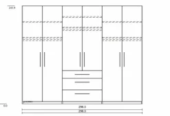 Kleiderschrank Basic 300 x 244 cm
