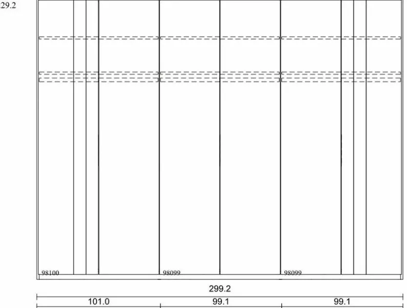 Kleiderschrank Callao 300 x 230 cm