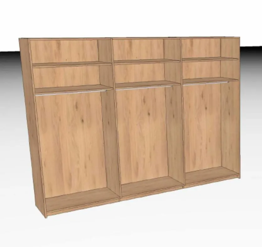 Kleiderschrank Cubo 299 x 222 cm
