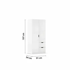 Kleiderschrank Freiham 91 x 197 cm