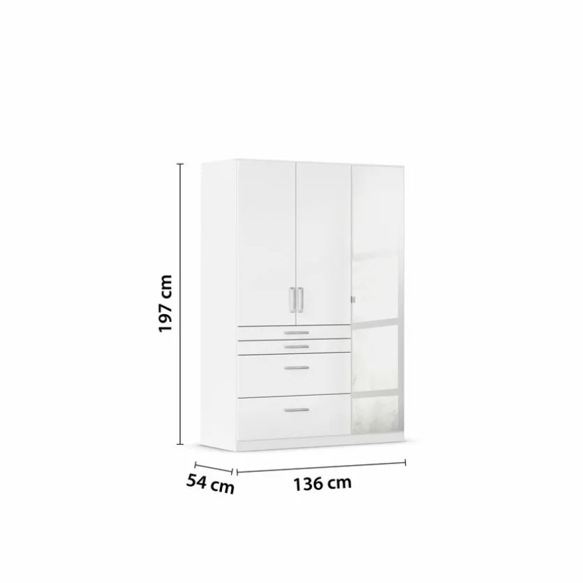 Kleiderschrank Homburg 136 x 197 cm