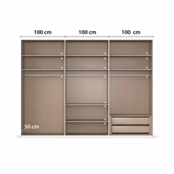 Kleiderschrank Juveo 301 x 223 cm
