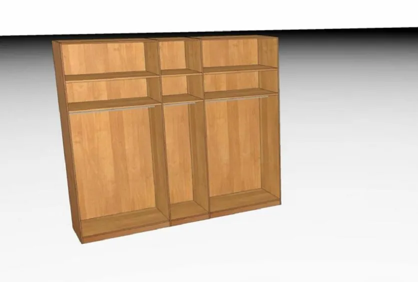 Kleiderschrank Lausanne 250 x 216 cm
