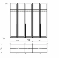 Kleiderschrank Liventio 250 x 236 cm