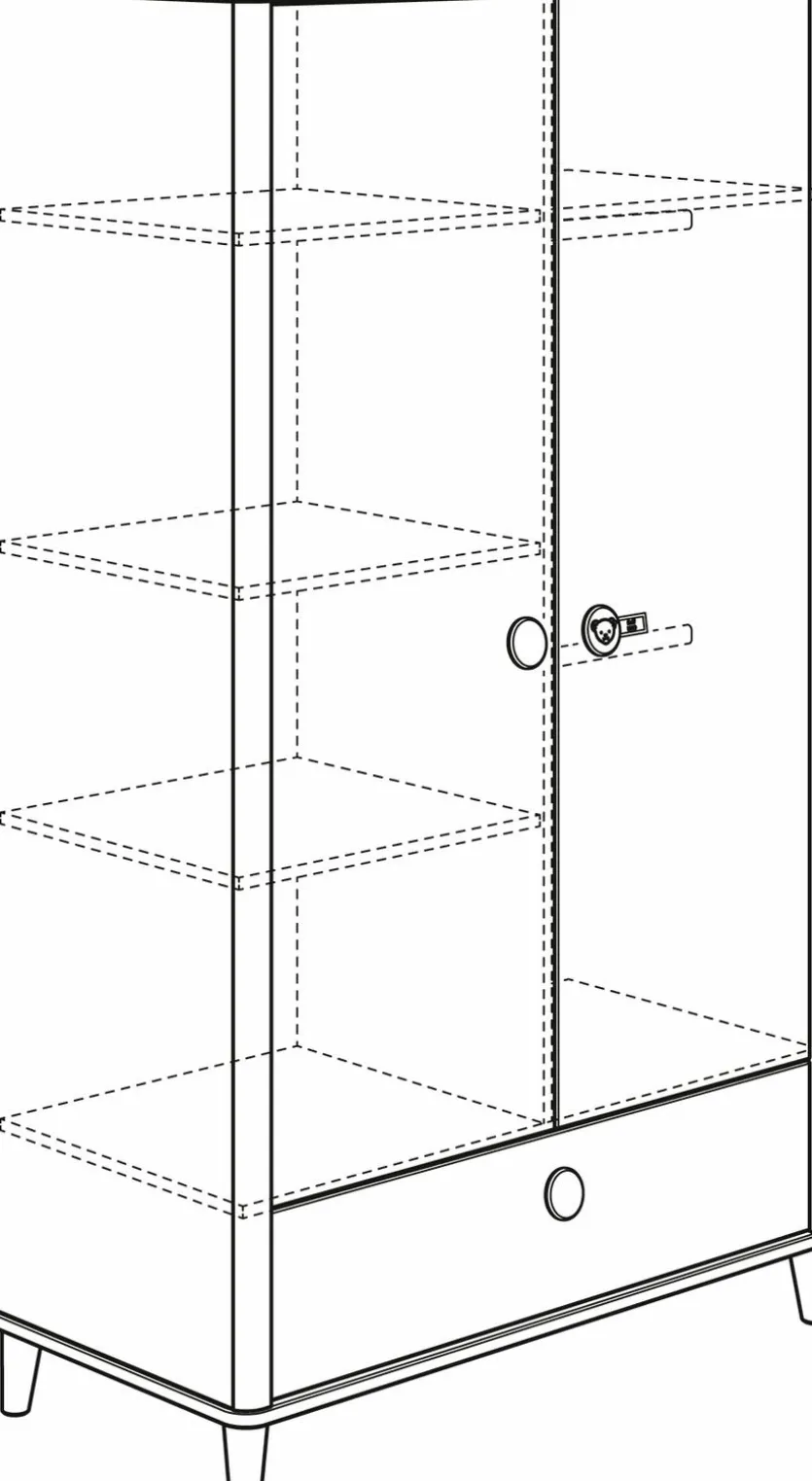 Kleiderschrank Lotte & Fynn 119 x 202 cm