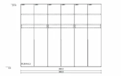 Kleiderschrank Lousada 300 x 235 cm