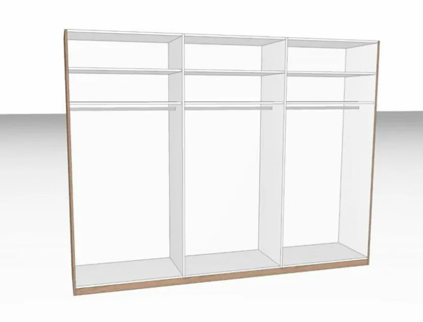 Kleiderschrank Malin 299,2 x 207 cm