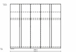 Kleiderschrank Marino 250 x 216 cm