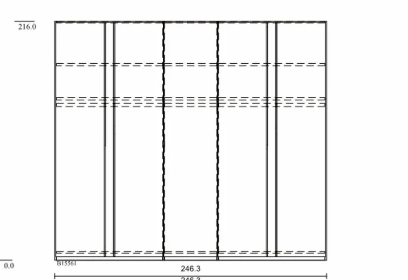 Kleiderschrank Marino 250 x 216 cm