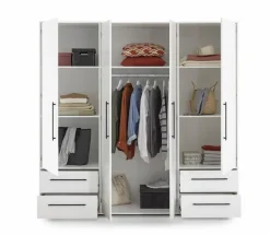 Kleiderschrank Mokkaris 206 x 200 cm