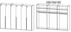 Kleiderschrank Montclar-Extra 301 x 223 cm