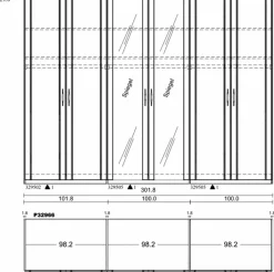 Kleiderschrank Premium 302 x 229 cm