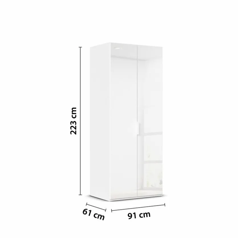 Kleiderschrank Vareno 90 x 222 cm