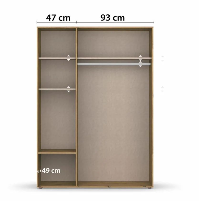 Kleiderschrank Voyager 140 x 194 cm