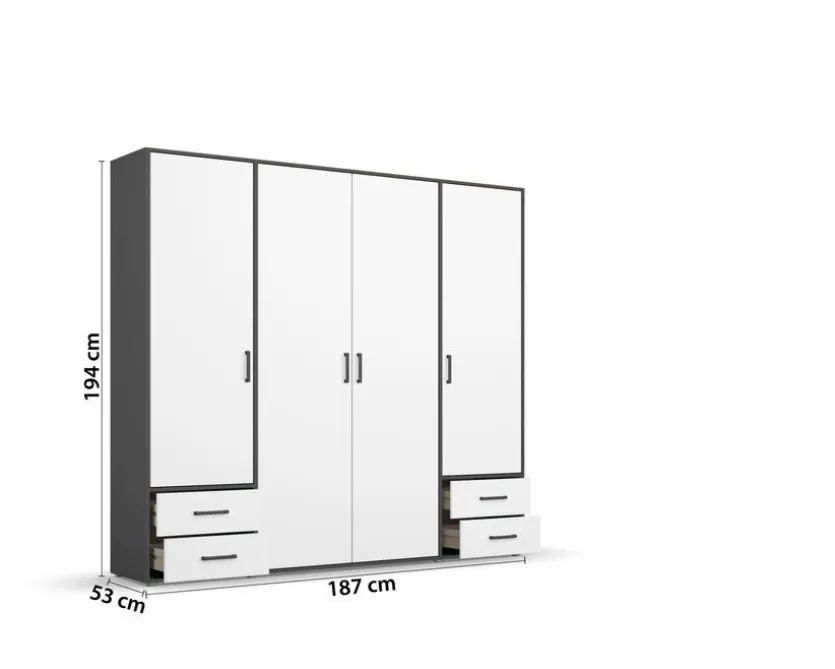 Kleiderschrank Voyager 187 x 194 cm