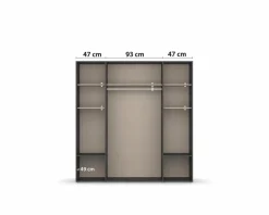 Kleiderschrank Voyager 187 x 194 cm