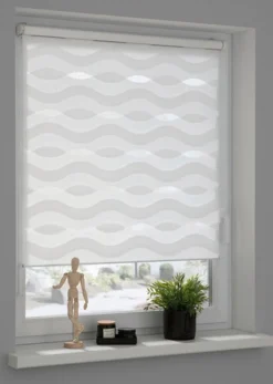 Klemmfix Duo-Rollo Tilda Welle 45 x 150 cm