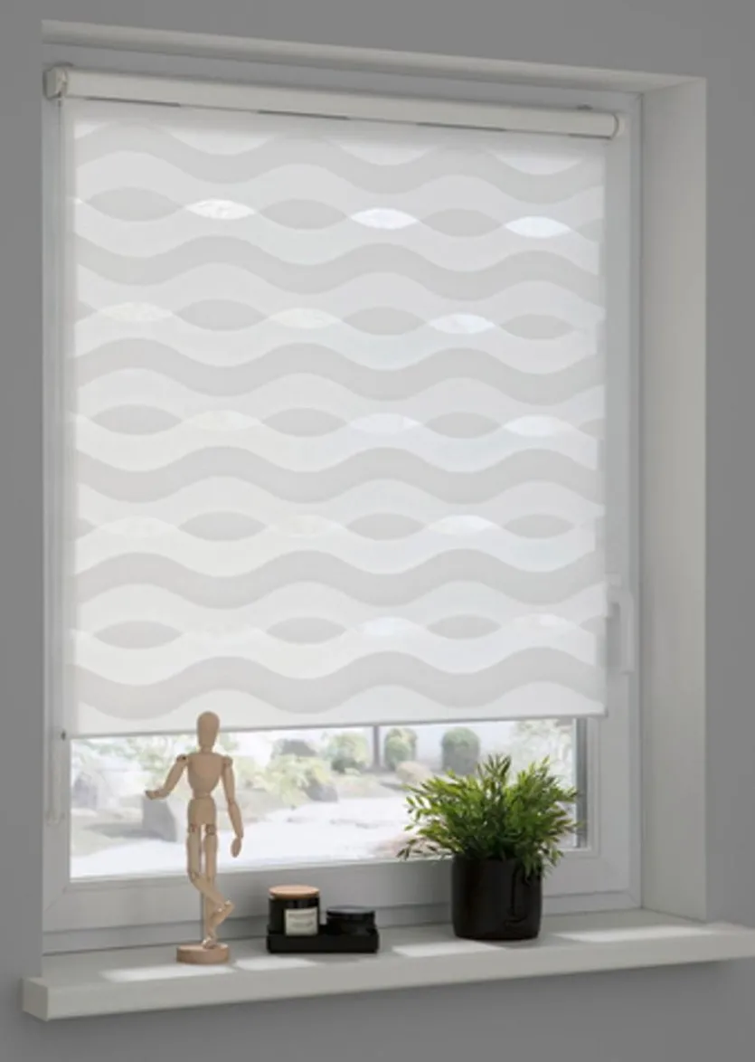 Klemmfix Duo-Rollo Tilda Welle 45 x 150 cm