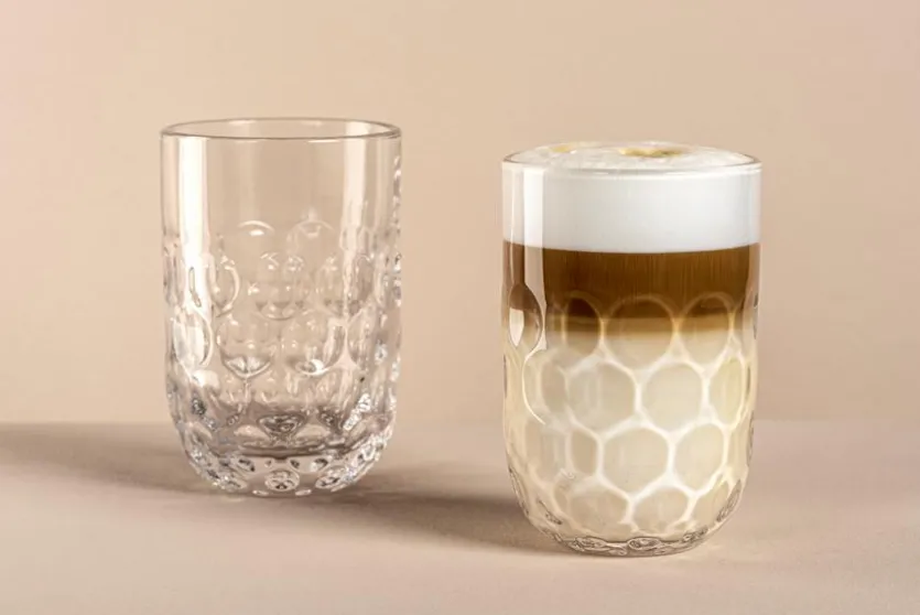 Latte-Macchiato-Becher Gocce 2tlg.