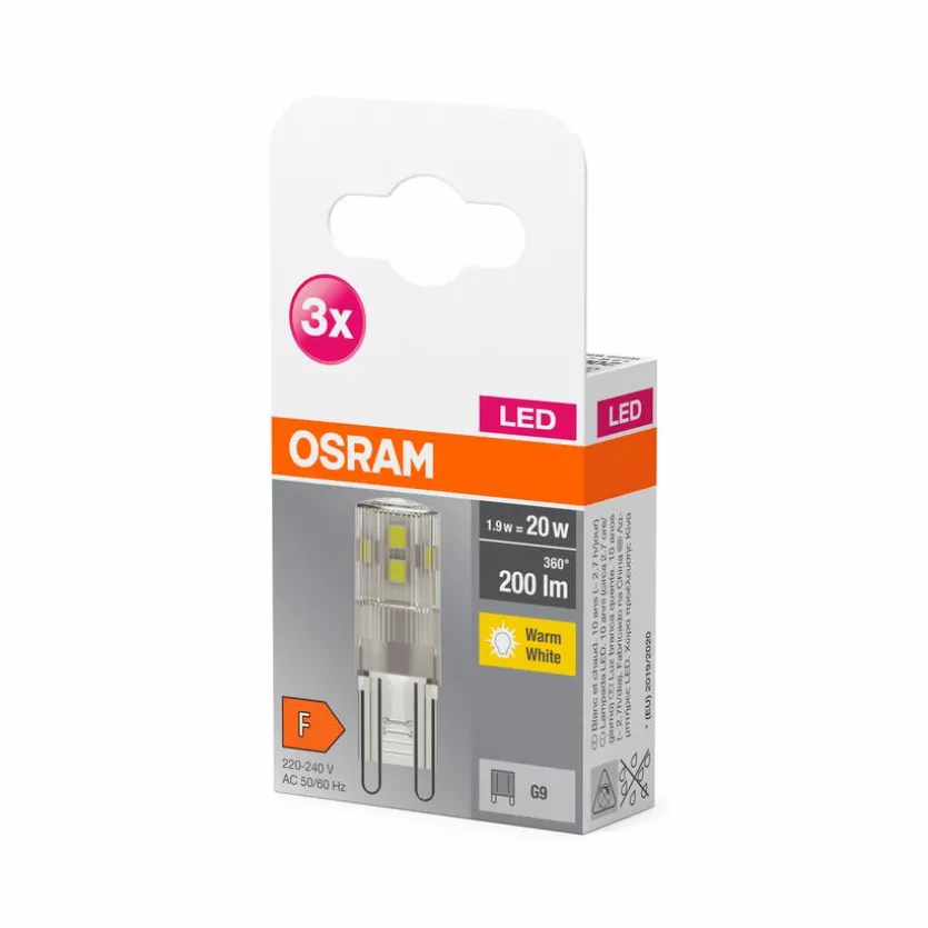 LED Stiftsockellampe G9/1,9 Watt/Energie F