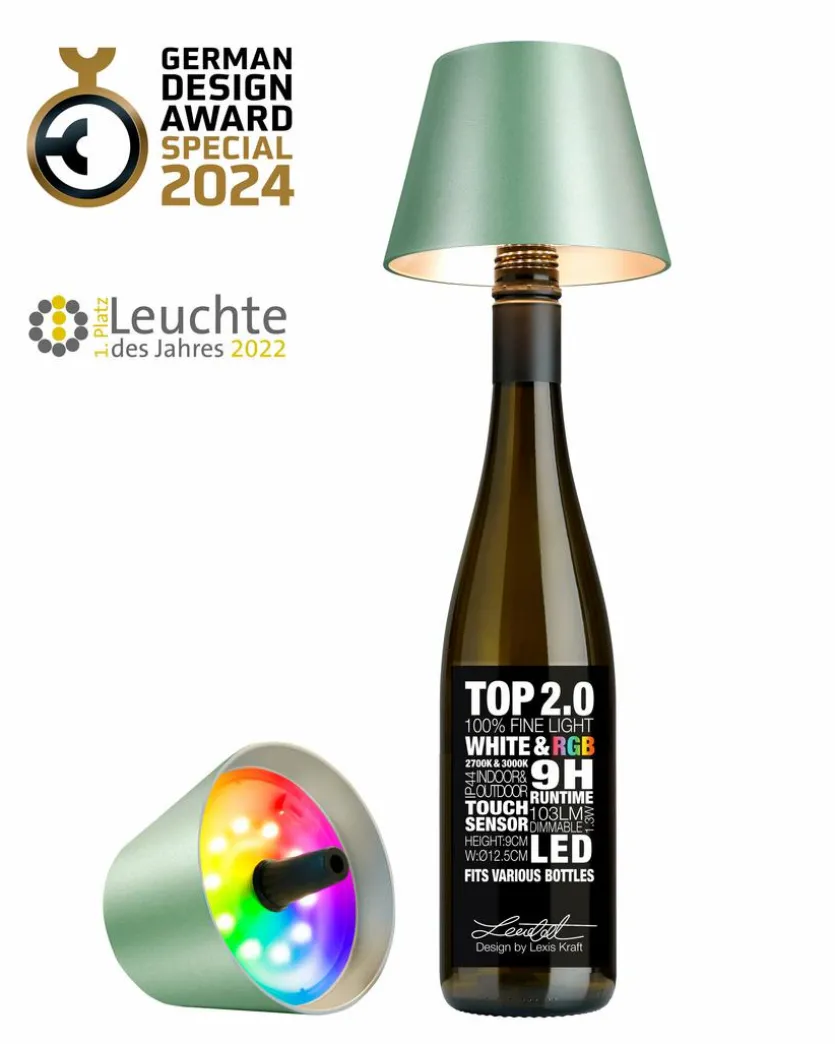 LED-Akku-Flaschenaufsatz Top 2.0