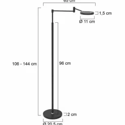 LED-Akkustehlampe Soleil