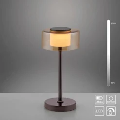 LED-Akkutischleuchte Rika