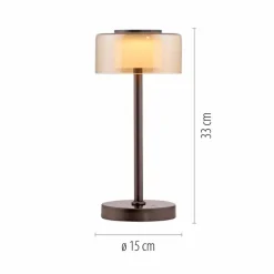LED-Akkutischleuchte Rika