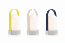 LED-Akkutischleuchte Uri Piccolos 3er Set