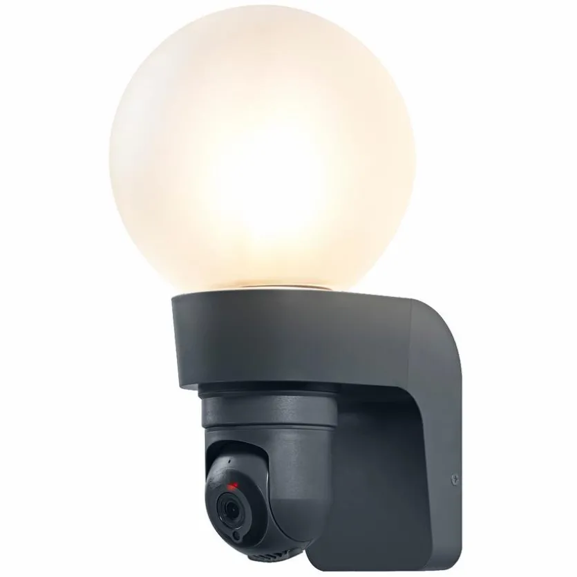 LED-Außenwandkameraleuchte Globe
