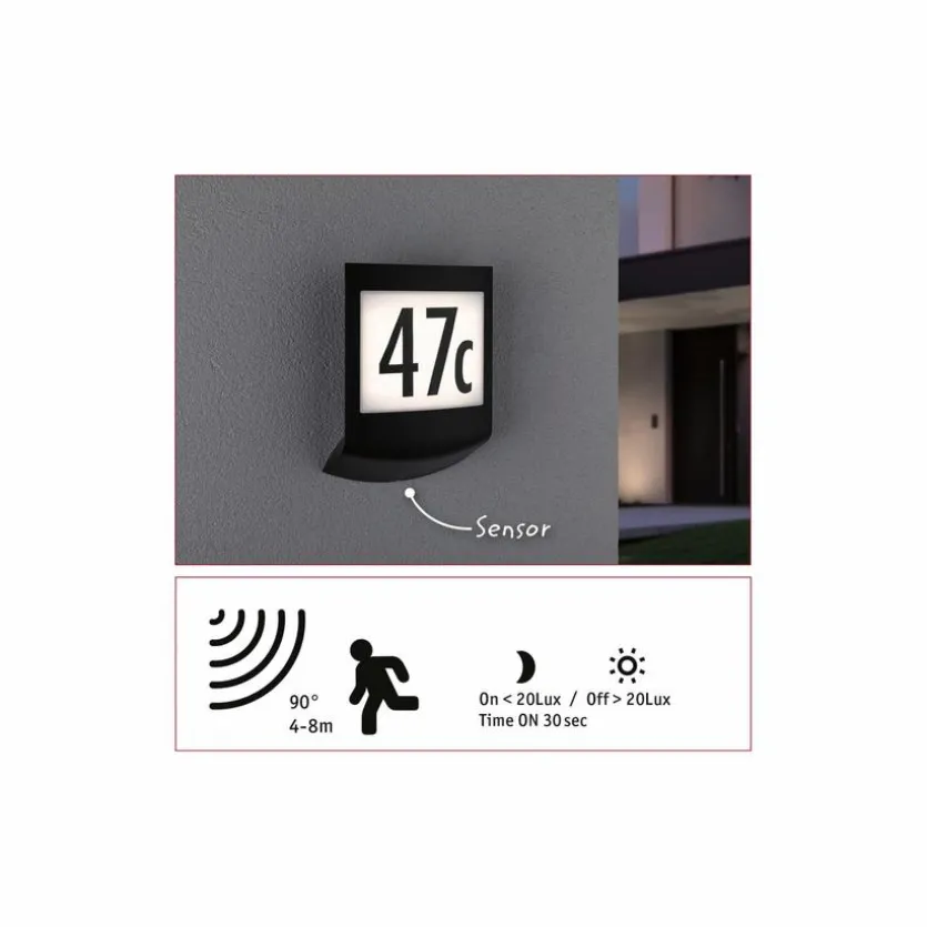 LED-Außenwandleuchte Padea