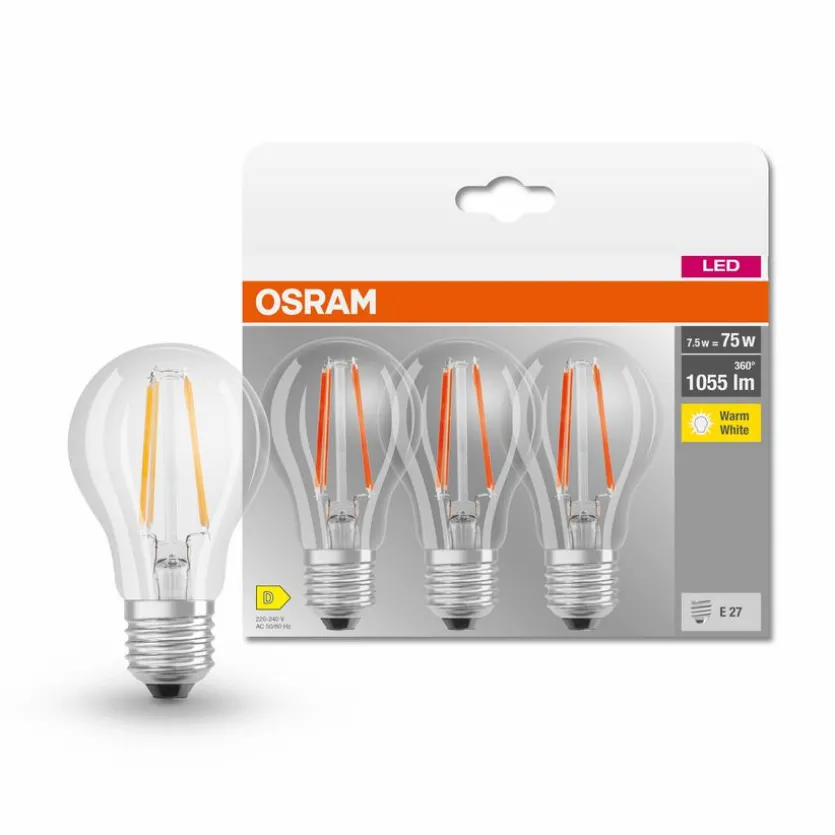 LED-Birne E27/7,5 Watt/Energie D