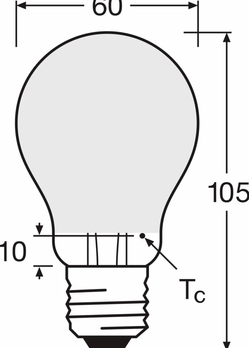 LED-Birne E27/7,5 Watt/Energie D