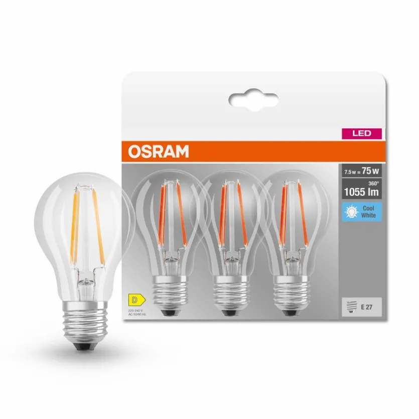LED-Birne E27/7,5 Watt/Energie D