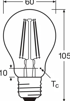 LED-Birne E27/6,5 Watt/Energie E