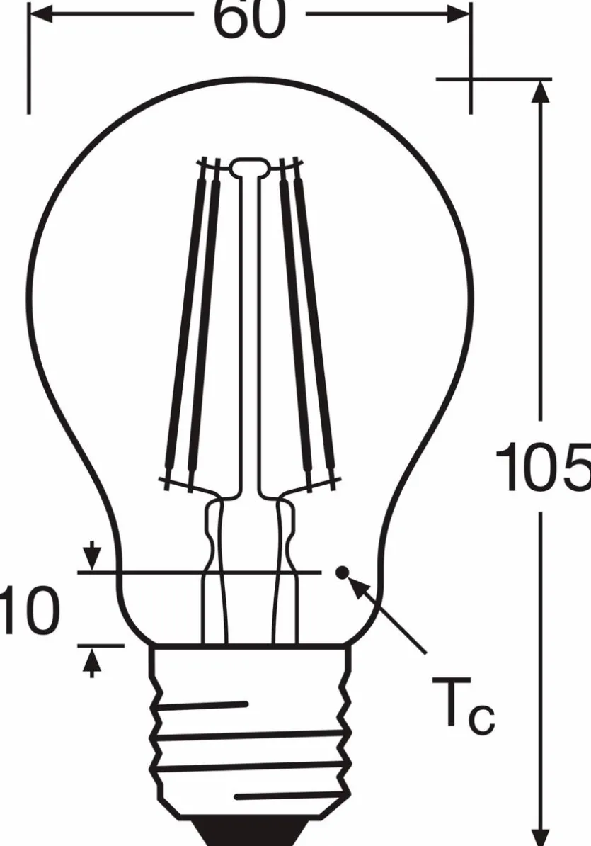 LED-Birne E27/6,5 Watt/Energie E