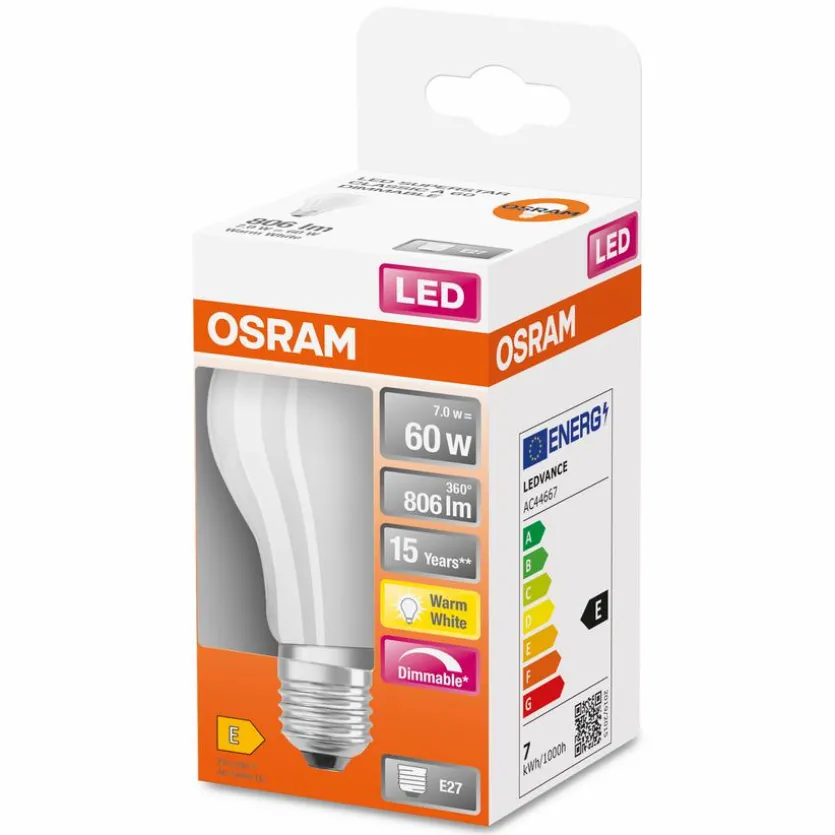 LED-Birne E27/7 Watt/Energie F