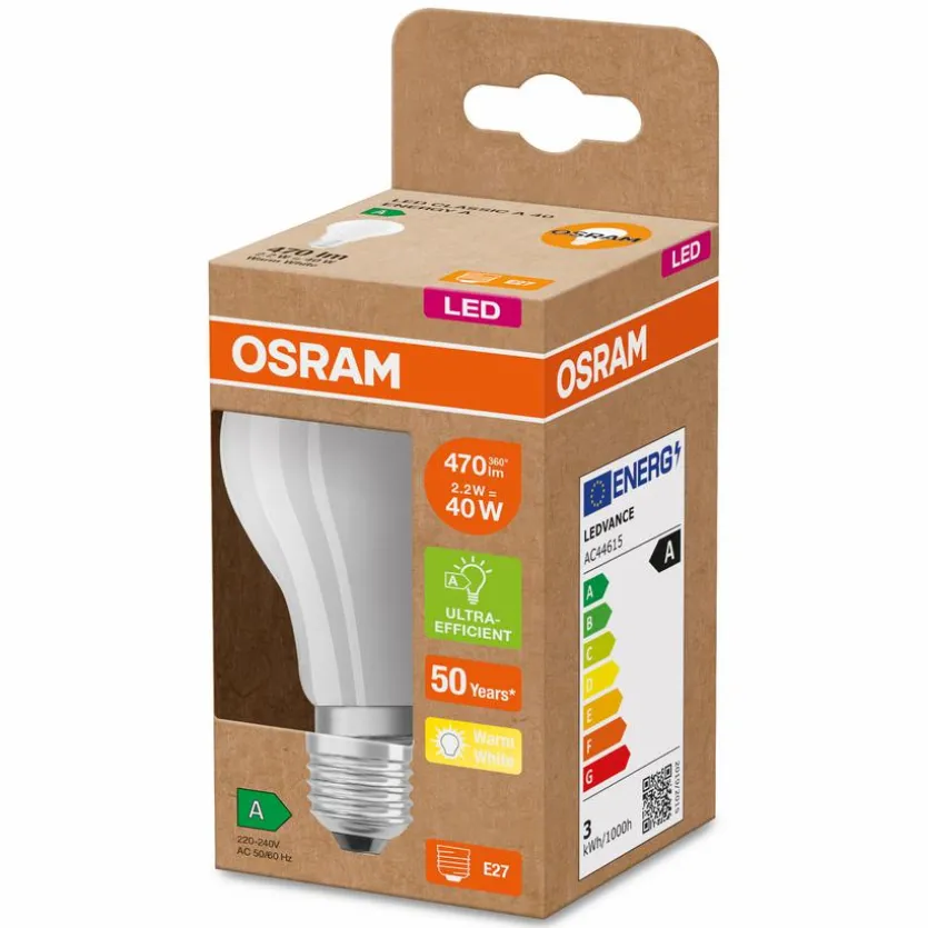 LED-Birne E27/2,2 Watt/Energie A