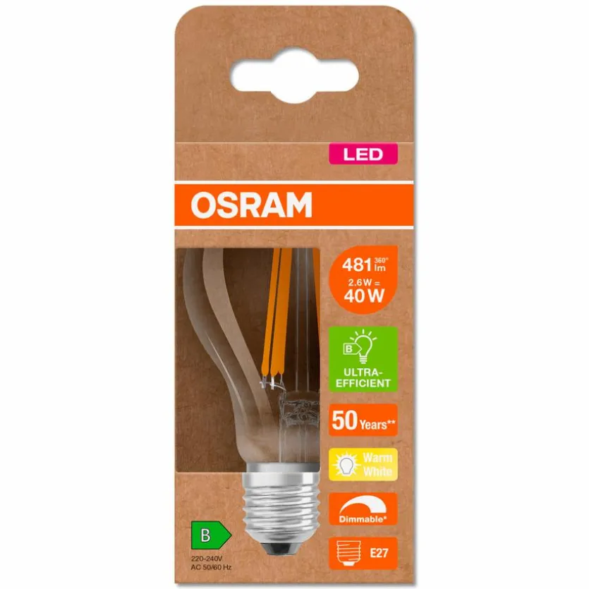 LED-Birne E27/2,6 Watt/Energie B