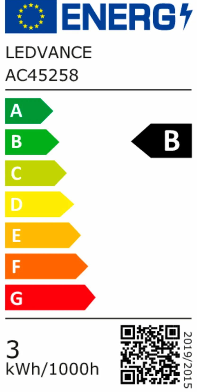 LED-Birne E27/2,6 Watt/Energie B
