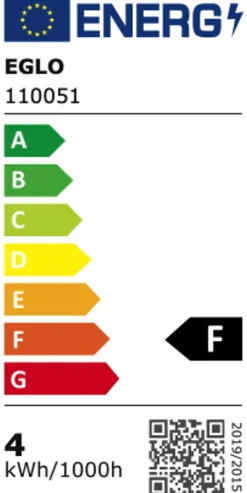 LED-Birnenform E27/4 Watt/Energie F
