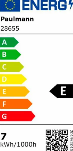 LED-Birnenform E27/6,5Watt/Energie E