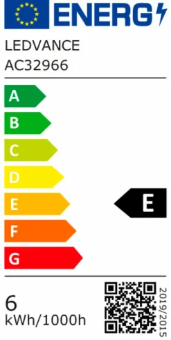 LED-Birnenform E27/6 Watt/Energie E
