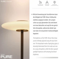 LED-Deckenfluter Pure Vitrum