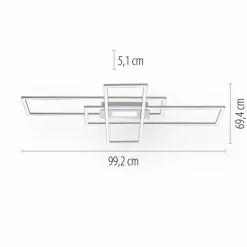 LED-Deckenleuchte Asmin