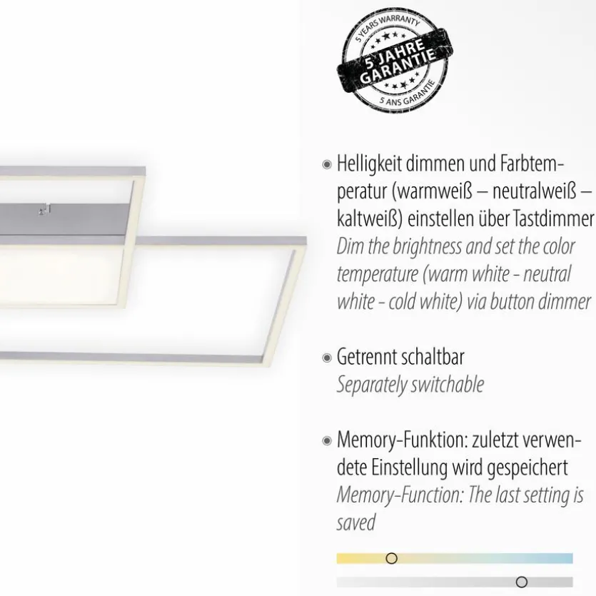 LED-Deckenleuchte Asmin