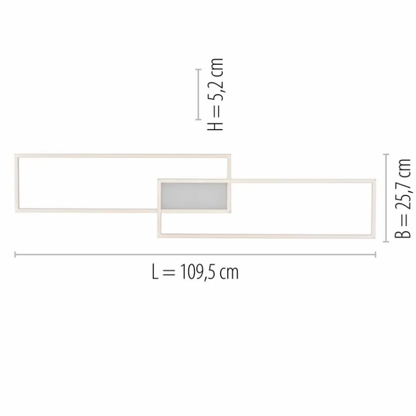 LED-Deckenleuchte Asmin